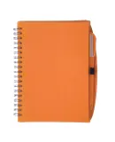 Promo Goods  NB108 Spiral Notebook With Pen in Translucnt ornge