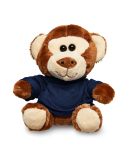 Promo Goods  TY6032 7 Plush Monkey With T-Shirt in Navy blue