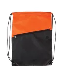 Promo Goods  BG209 Two-Tone Poly Drawstring Backpa in Orange