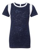 Blue 84 - Juniors' Burnout Football Tee - JBIT Navy/ White