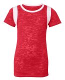 Blue 84 - Juniors' Burnout Football Tee - JBIT Red/ White