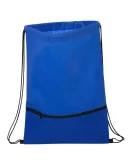 Promo Goods  BG145 Texture Pocket Non-Woven Drawst in Reflex blue
