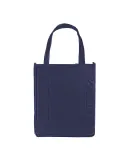 Promo Goods  BG125 Atlas Non-Woven Grocery Tote in Navy blue