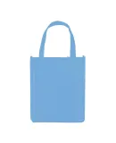 Promo Goods  BG125 Atlas Non-Woven Grocery Tote in Carolina blue