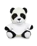 Promo Goods  TY6034 7 Plush Panda With T-Shirt in White