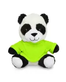 Promo Goods  TY6034 7 Plush Panda With T-Shirt in Lime green