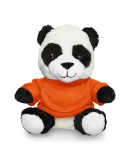 Promo Goods  TY6034 7 Plush Panda With T-Shirt in Orange