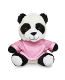 Promo Goods  TY6034 7 Plush Panda With T-Shirt in Pink