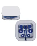 Promo Goods  IT103 Earbuds In Square Case in Blue