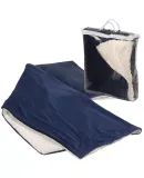 Promo Goods  OD304 Micro Mink Sherpa Blanket in Navy blue