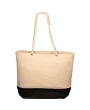 Promo Goods  LT-3378 Zing Cotton & Jute Tote in Black