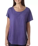 Next Level 6760 Tri-Blend Scoop Neck Dolman in Purple rush