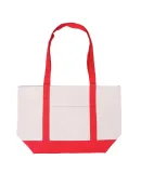 Promo Goods  BG415 Cotton Canvas Boat Tote in Red