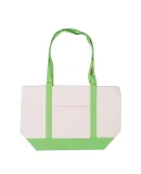 Promo Goods  BG415 Cotton Canvas Boat Tote in Lime green