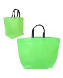 Promo Goods  BG208 Two-Tone Heat Sealed Non-Woven  in Lime green