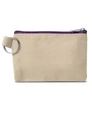 Promo Goods  LT-3966 Cotton ID Holder And Coin Pou in Purple