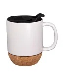 Promo Goods  CM210 14oz Ceramic Mug With Cork Base in White
