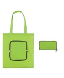 Promo Goods  BG132 Folding Zippin' Tote Bag in Lime green