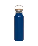Promo Goods  PL-4205 20oz Vacuum Bottle With Bambo in Blue