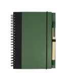 Promo Goods  NB126 Contrast Paperboard Eco Journal in Hunter green