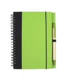 Promo Goods  NB126 Contrast Paperboard Eco Journal in Lime green