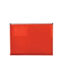 Promo Goods  PF203 Zip-Closure Envelope With Busin in Translucent red