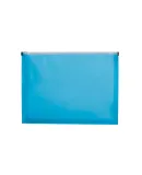 Promo Goods  PF203 Zip-Closure Envelope With Busin in Translucent blue
