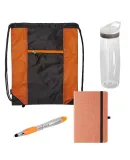 Drawstring Bags Bulk Promo Goods  OF900 School From Home Kit 1 in Orange