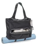 Promo Goods  BG550 Yoga Fitness Tote in Black/ hthr grey