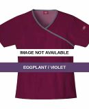 S001DL Dickies Mock Wrap Top Eggplant / Violet
