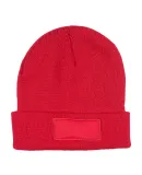 Promo Goods  HW110 Knit Beanie With Patch in Red