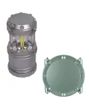 Promo Goods  PL-2020 Mini Cob Camping Lantern-Styl in Silver