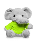 Promo Goods  TY6030 7 Plush Elephant With T-Shirt in Lime green