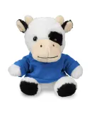 Promo Goods  TY6033 7 Plush Cow With T-Shirt in Reflex blue