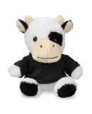 Promo Goods  TY6033 7 Plush Cow With T-Shirt in Black