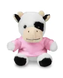 Promo Goods  TY6033 7 Plush Cow With T-Shirt in Pink