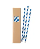 Promo Goods  MG102 Paper Straw Set in Reflex blue