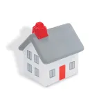 Promo Goods  PL-0297 Cottage Stress Reliever in White