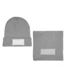 Promo Goods  AP904 Acrylic Knit With Patch Combo in Gray