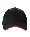 Promo Goods  AP101 Structured Sandwich Cap in Black/ red