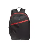 Promo Goods  LT-3956 Color Zippin’ Laptop Backpa in Black/ red