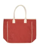 Promo Goods  LT-3002 Seville Jute Canvas Tote in Red