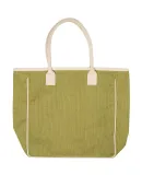 Promo Goods  LT-3002 Seville Jute Canvas Tote in Lime green