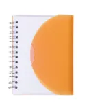 Promo Goods  NB105 Medium Spiral Curve Notebook in Translucnt ornge