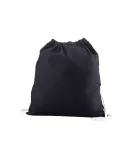 Promo Goods  BG400 Cotton Canvas Drawstring Backpa in Black