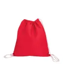 Promo Goods  BG400 Cotton Canvas Drawstring Backpa in Red