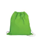 Promo Goods  BG400 Cotton Canvas Drawstring Backpa in Lime green