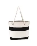 Promo Goods  BG420 Cotton Resort Tote With Rope Ha in Black