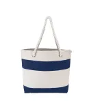 Promo Goods  BG420 Cotton Resort Tote With Rope Ha in Navy blue