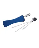 Promo Goods  KU111 Travel Cutlery Set In Zip Pouch in Reflex blue